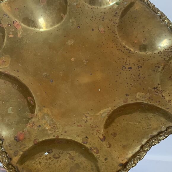 Vintage Mid Century Brass Bubble Tray - Picture 5 of 8
